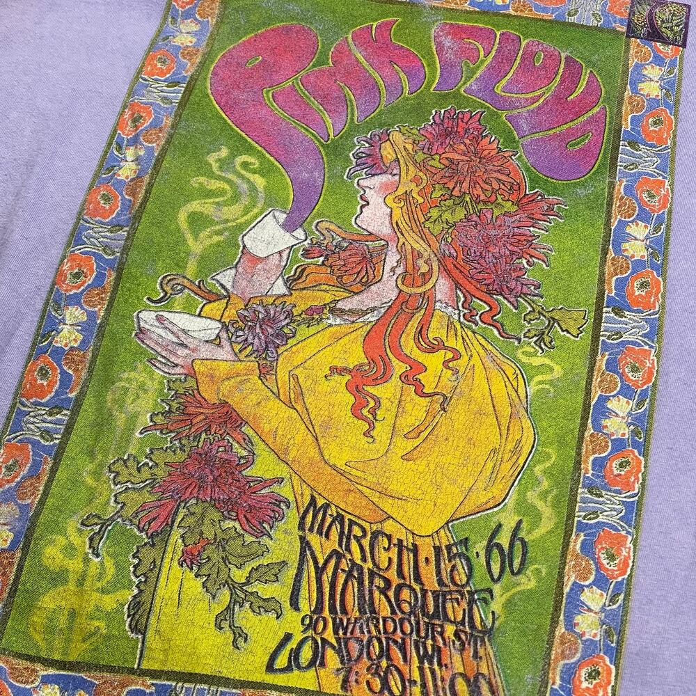Pink Floyd 1966 Marquee Club London T Shirt Men’s M Purple Psychedelic